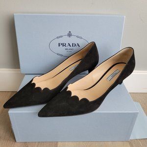 Prada Calzature Donna Black Heels Size 38